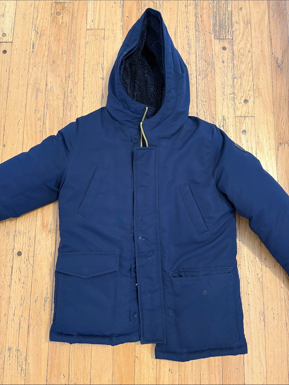 Polo by Ralph Lauren Navy Hooded Puffer Jacket